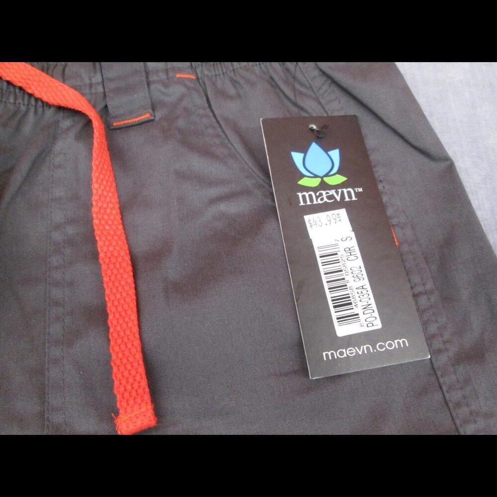 Maevn Womens Gray Uniform Medical Scrub Pants Nurse Work Wear Size S - Picture 3 of 10